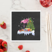Flamingo kerstboomverlichting servet (Insitu)