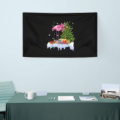 Flamingo kerstboomverlichting spandoek (Beurs)