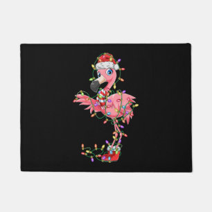 Flamingo kerstcadeaus voor kerstcadeaus Kerstmis — Deurmat