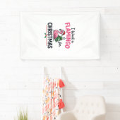 Flamingo Kerstcitaten Vector Spandoek (Insitu)