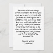 Flamingo Kerstfeest Kaart (Achterkant)