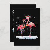 Flamingo | Kerstkerstboomkerstboomkerstkerstboomke Informatiekaartje (Voorkant / Achterkant)