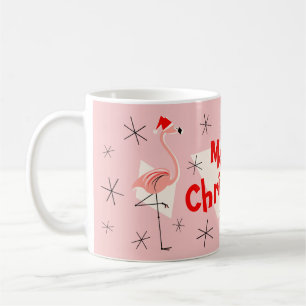 Flamingo Kerstmannen Roze Kerstmis mok