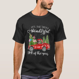 Flamingo Kerstmis Het is de mooiste tijd van T-shirt