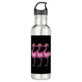 Flamingo Kerstmis Waterfles (Voorkant)