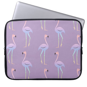 Flamingo kleurrijke regenboogvogel. Schitterend na Laptop Sleeve