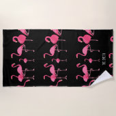 Flamingo-koppel Strandlaken (Voorkant)