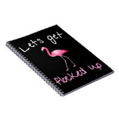 Flamingo - Laat me oplichten Notitieboek (Rechterzijde)