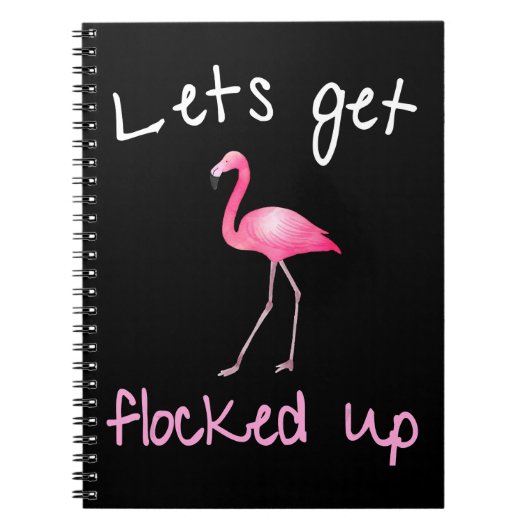 Flamingo - Laat me oplichten Notitieboek (Voorkant)