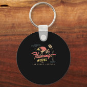 Flamingo Las Vegas Hotel Casino Retro Prem Sleutelhanger (Voorkant)