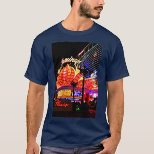 Flamingo Las Vegas Hotel Neon Signs America T-shirt