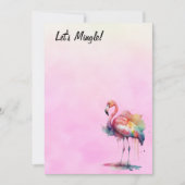 Flamingo Let's Mingle Blank Kaart (Voorkant)