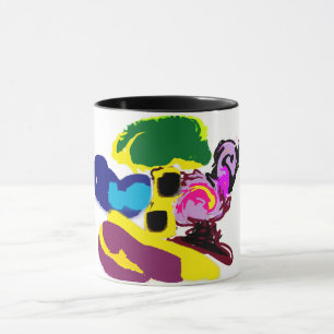 Flamingo leuk zomer stijl mok