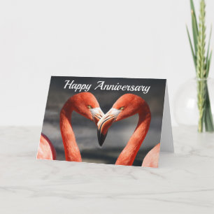 Flamingo Liefde Lege Verjaardagskaart Groet Kaart