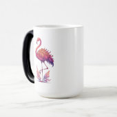 Flamingo liefhebber Grote Morphing Magische Mok (Voorkant links)
