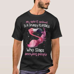 Flamingo Liefhebber Mijn Spirituele Dier Is Chagri T-shirt