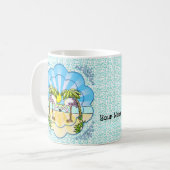 Flamingo liefhebbers mok (Voorkant links)