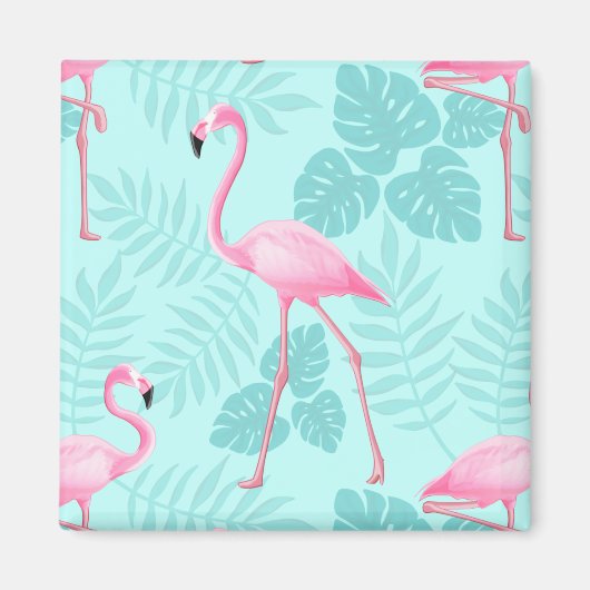 Flamingo Light Blue Magneet (Voorkant)
