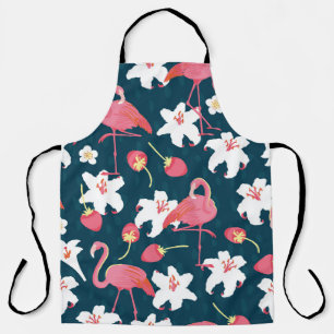Flamingo Lilies: Tropisch ontwerp. Schort