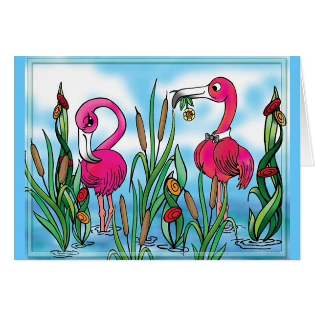 flamingo Love (Voorkant Horizontaal)