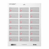 Flamingo Love address label (Full Sheet)