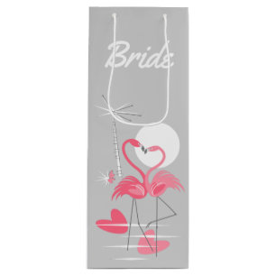 Flamingo Love Bride-cadeawijn Wijn Cadeautas