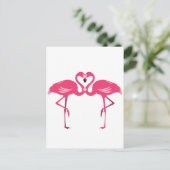 Flamingo Love Briefkaart (Staand voorkant)