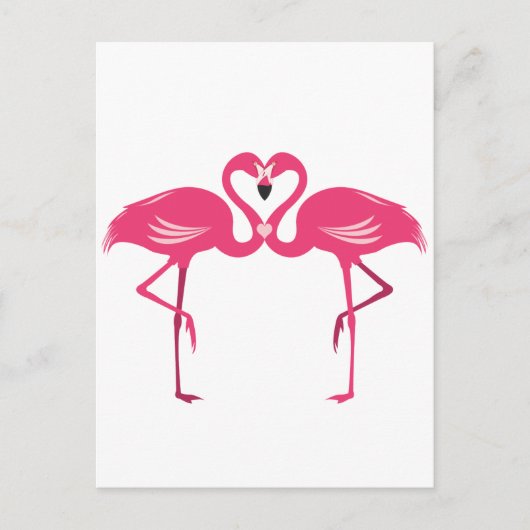 Flamingo Love Briefkaart (Voorkant)