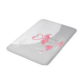 Flamingo Love Grote Maan badmat (Gekanteld)