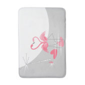 Flamingo Love Grote Maan badmat (Voorkant Verticaal)