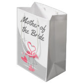 Flamingo Love Large Moon moeder of Bride medium Cadeauzakje (Achterkant Gekanteld)