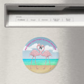 Flamingo Love Magneet (Insitu (Vaatwasser))