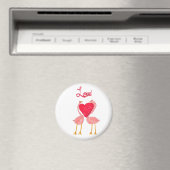 Flamingo Love Magneet (Insitu (Vaatwasser))