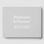 Flamingo Love Name Dates terug gastenboek (Achterkant)