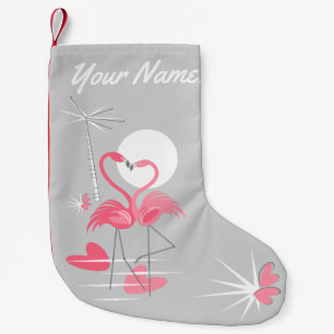 Flamingo Love Name Kleine Kerstsok