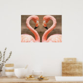 Flamingo Love Poster (Keuken)