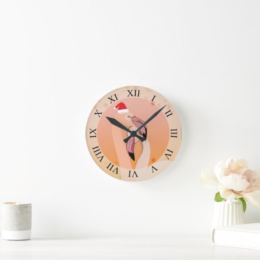 Flamingo Love Ronde Klok (Huis)