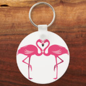 Flamingo Love Sleutelhanger (Voorkant)