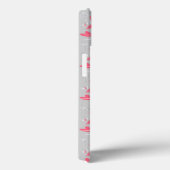Flamingo Love Tiled iPad case (Achterkant / Rechts)