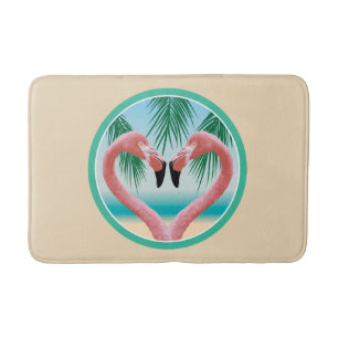 Flamingo Love (Tropische Valentijn) Badmat
