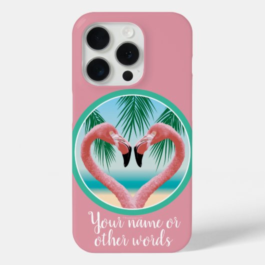 Flamingo Love (tropische Valentijn) Case-Mate iPhone Case (Achterkant)