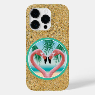 Flamingo Love (Tropische Valentijn) Hoesje-Mate iP Case-Mate iPhone 14 Pro Hoesje