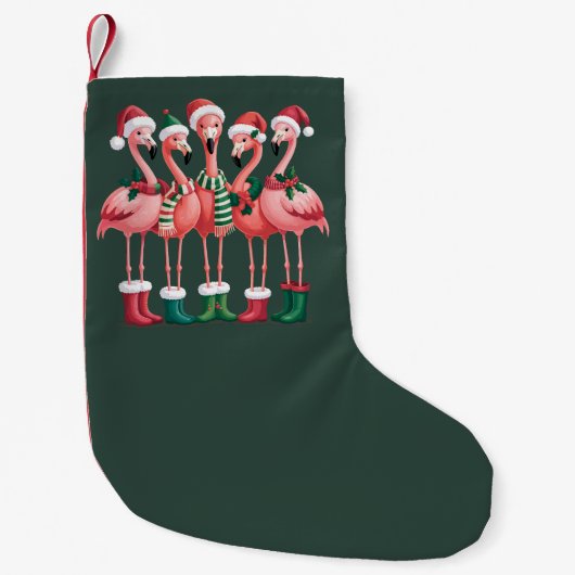 Flamingo Lover Gift Kerstmis Vrolijke Kerstmis Kleine Kerstsok (Voorkant)
