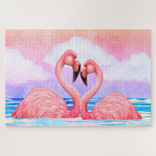 Flamingo Lovers Legpuzzel