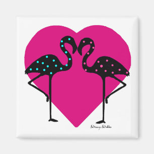 Flamingo lovers magnet magneet
