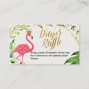Flamingo - Luier Raffle Kaart