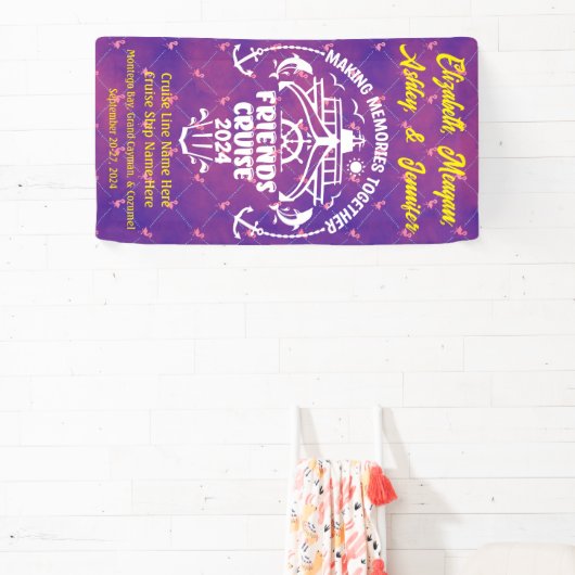 Flamingo maken herinneringen samen vriend cruise spandoek (Insitu)