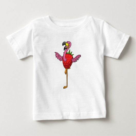 Flamingo met aardbei (Voorkant)