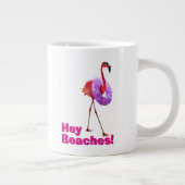 Flamingo met binnenbuis extra grote beker (Rechts)