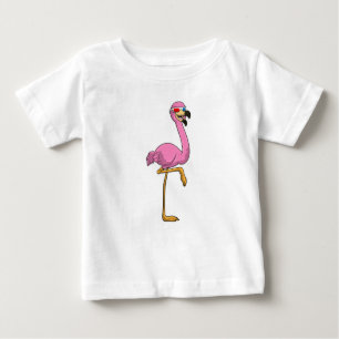Flamingo met bril